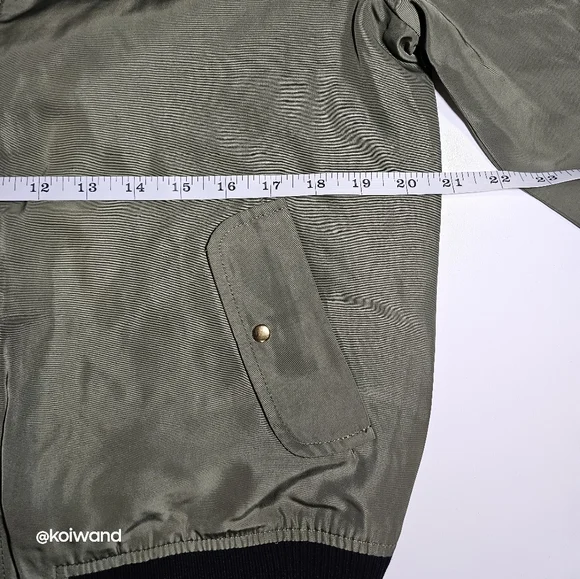 Women's Bomber Jacket Full-zip Padded Casual Active Sport Coat Outwear - Picture 6 of 14